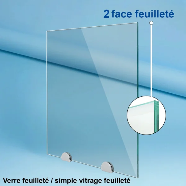 Verre feuilleté sur mesure anti-effraction