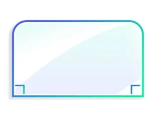 Rectangle 2 coins arrondis