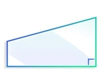 Forme Un côté en biais B