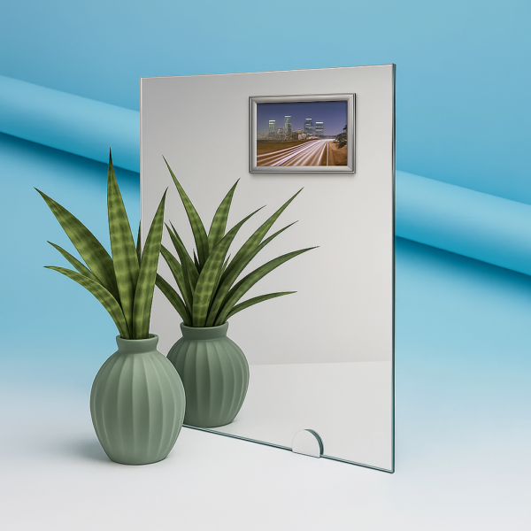 Miroir sur mesure argenté