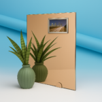 miroir sur mesure bronze