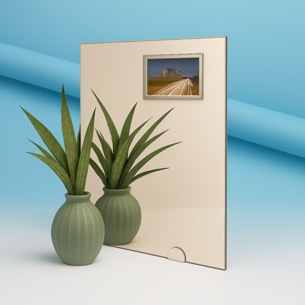 Miroir gris sur mesure