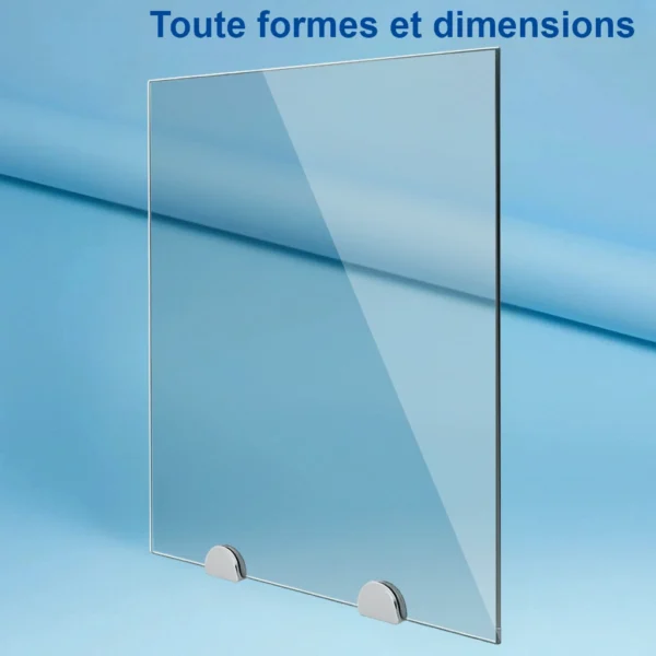 Verre clair sur mesure - de 4mm à 15mm