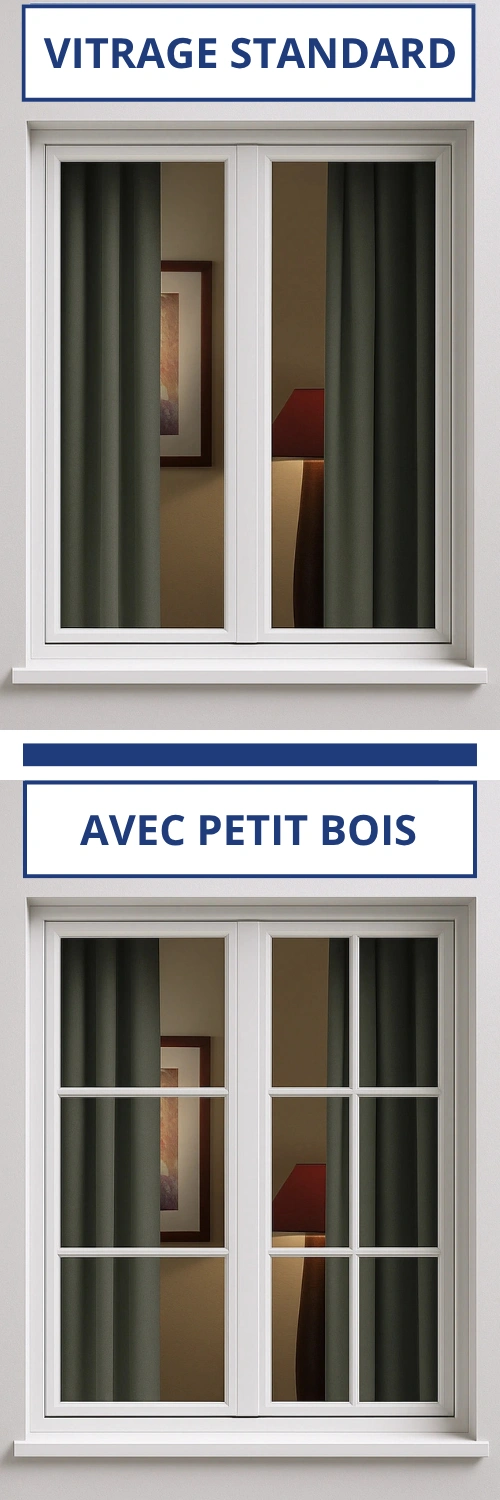 Petit bois en PVC
